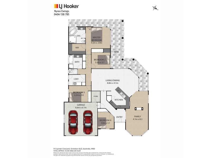 11 Cayman Crescent, Ormiston QLD 4160 Floorplan