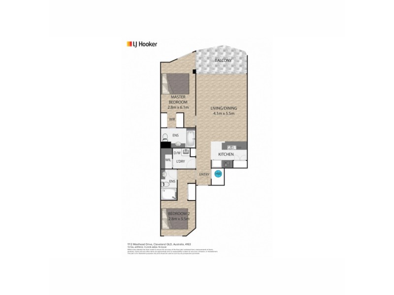 17/2-10 Masthead Drive, Cleveland QLD 4163 Floorplan