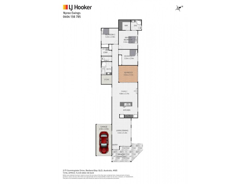 2/71 Sunningdale Drive, Redland Bay QLD 4165 Floorplan