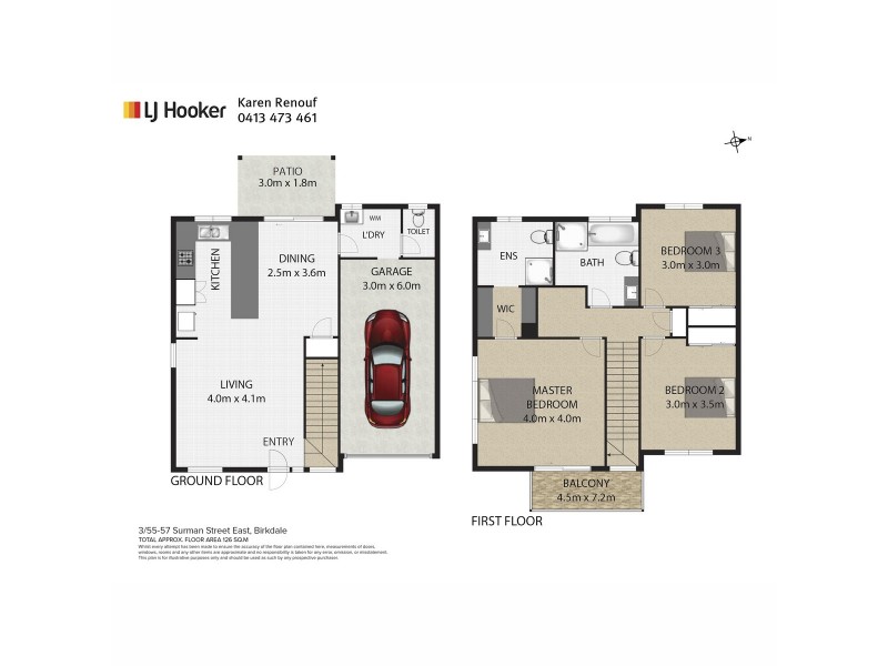 3/55-57 Surman Street, Birkdale QLD 4159 Floorplan