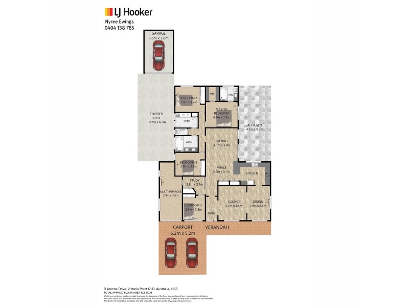 8 Jeanne Drive, Victoria Point QLD 4165 Floorplan