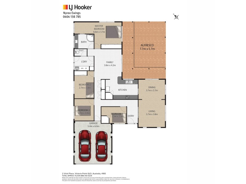 2 Vicki Place, Victoria Point QLD 4165 Floorplan