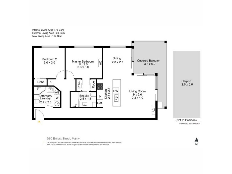 5/60 Ernest Street, Manly QLD 4179 Floorplan