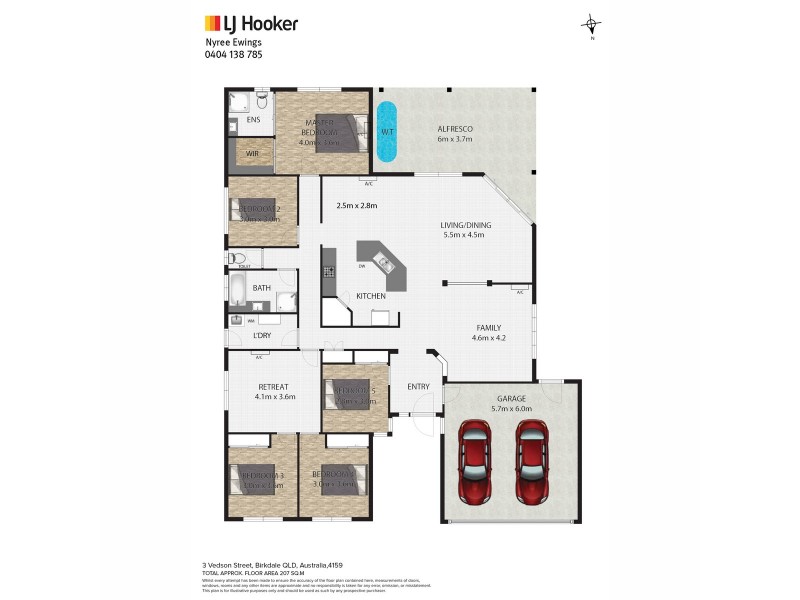 3 Vedson Street, Birkdale QLD 4159 Floorplan