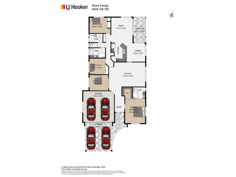 2 Lamb Close, Victoria Point QLD 4165 Floorplan
