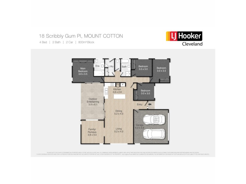 18 Scribbly Gum Place, Mount Cotton QLD 4165 Floorplan