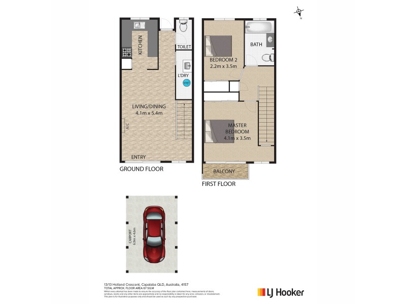 13/13 Almara Street, Capalaba QLD 4157 Floorplan