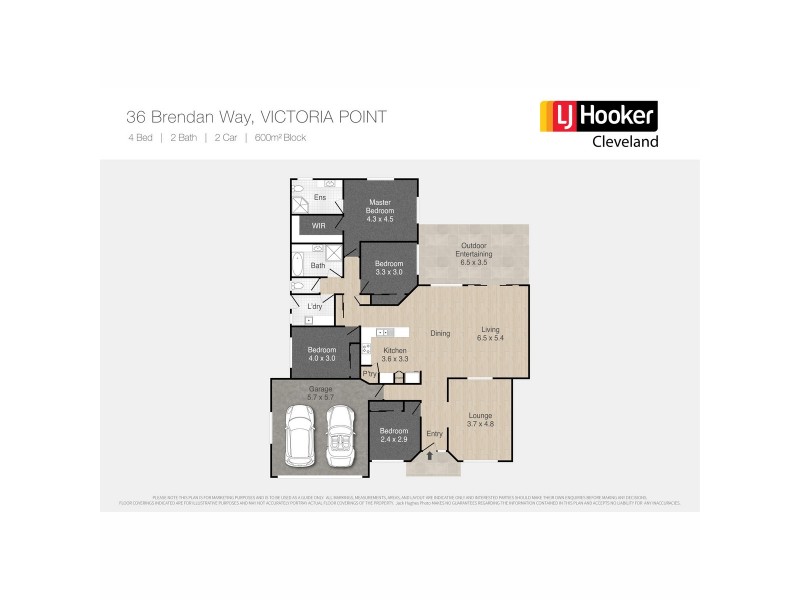 36 Brendan Way, Victoria Point QLD 4165 Floorplan