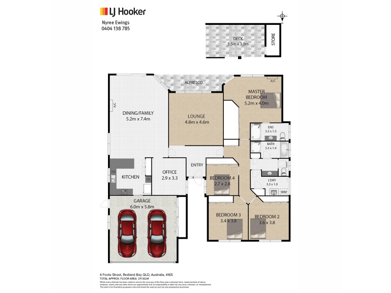 4 Foote Street, Redland Bay QLD 4165 Floorplan