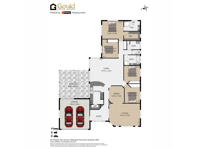 35 Trafalgar Vale Avenue, Wellington Point QLD 4160 Floorplan