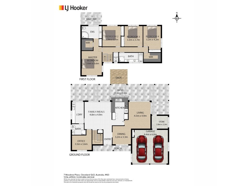 7 Woodrow Place, Cleveland QLD 4163 Floorplan