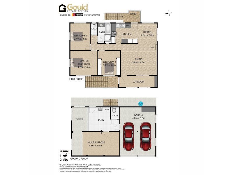 10 Clare Avenue, Wynnum West QLD 4178 Floorplan