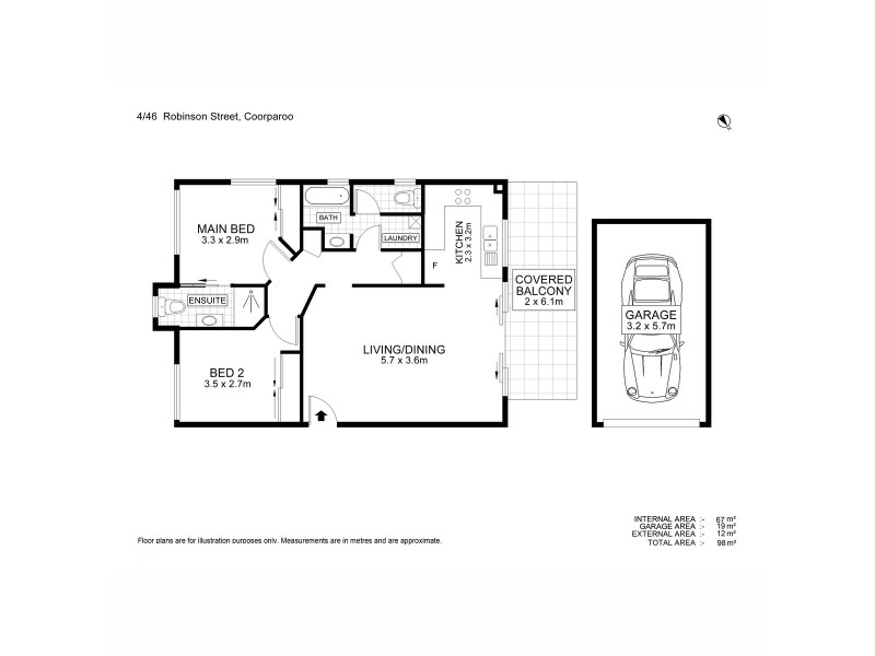 4/46 Robinson Street, Coorparoo QLD 4151 Floorplan