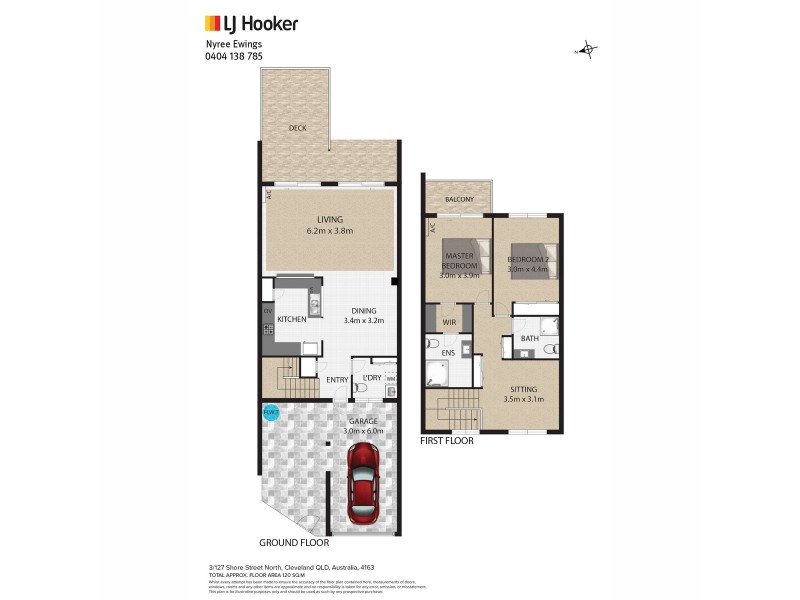 3/127 Shore Street North, Cleveland QLD 4163 Floorplan