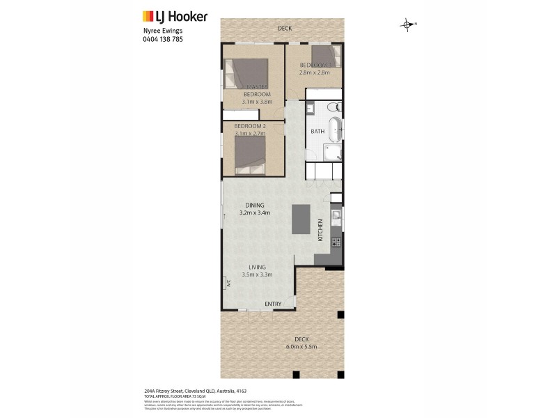 204A Fitzroy Street, Cleveland QLD 4163 Floorplan