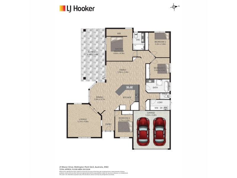 21 Manor Drive, Wellington Point QLD 4160 Floorplan