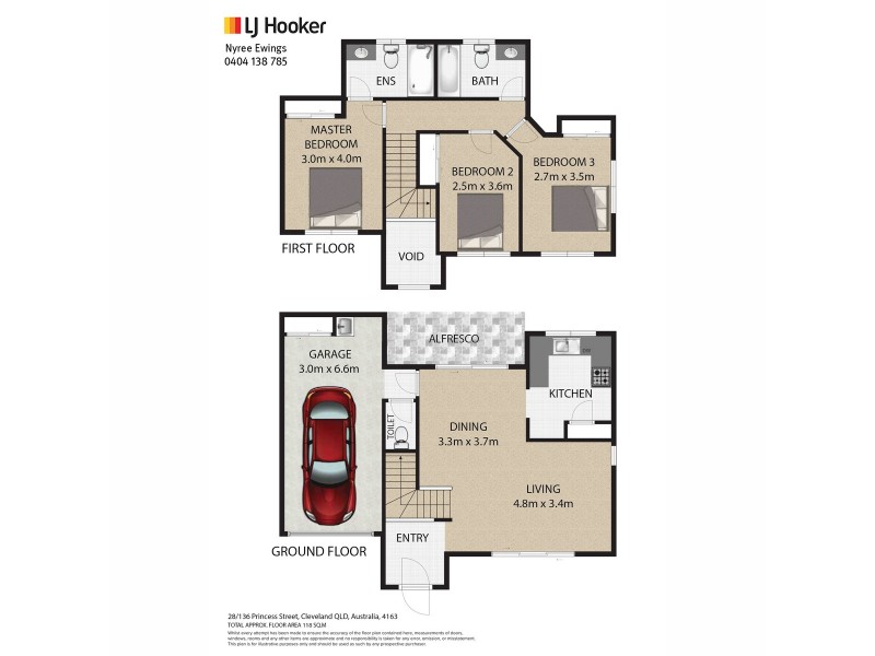 28/136 Princess Street, Cleveland QLD 4163 Floorplan