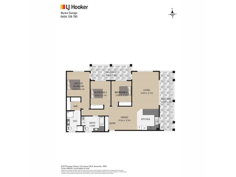 8/31 Passage Street, Cleveland QLD 4163 Floorplan