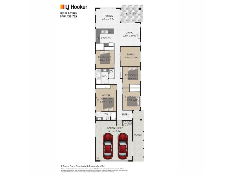 2 Truscot Place, Thornlands QLD 4164 Floorplan