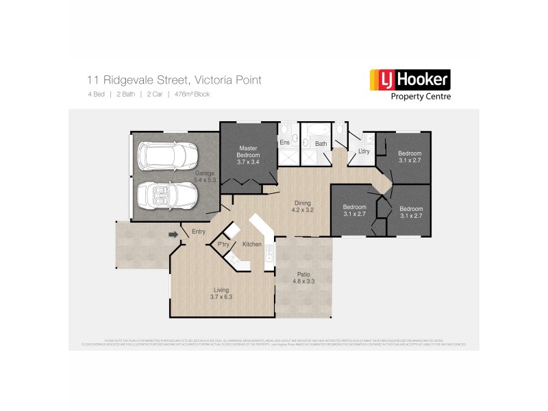 11 Ridgevale Street, Victoria Point QLD 4165 Floorplan