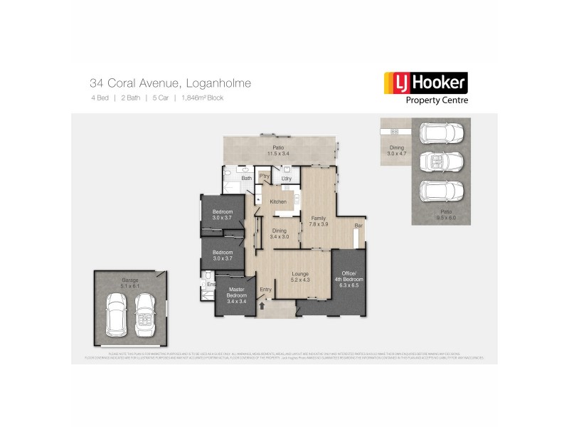 34 Coral Avenue, Loganholme QLD 4129 Floorplan