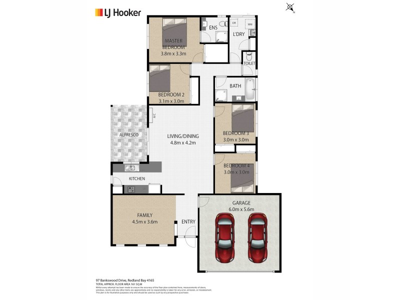 97 Bankswood Drive, Redland Bay QLD 4165 Floorplan