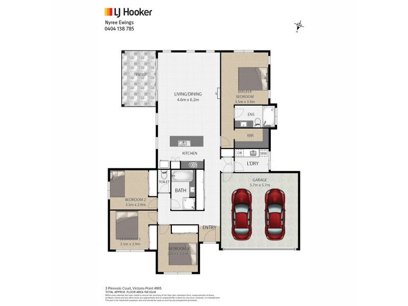 3 Pinevale Court, Victoria Point QLD 4165 Floorplan