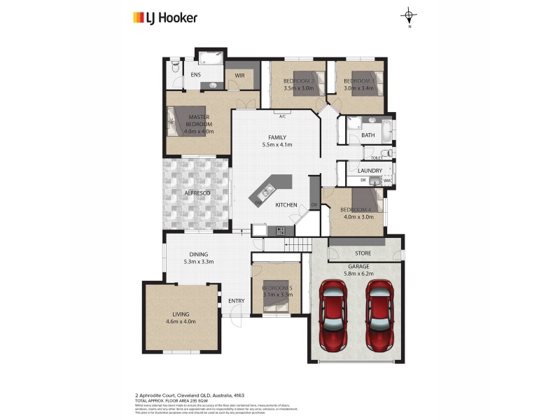 2 Aphrodite Court, Cleveland QLD 4163 Floorplan