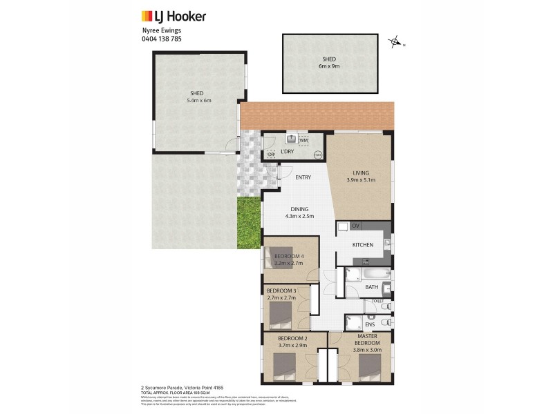 2 Sycamore Parade, Victoria Point QLD 4165 Floorplan