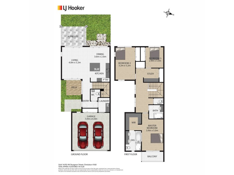 16/92-94 Sturgeon Street, Ormiston QLD 4160 Floorplan