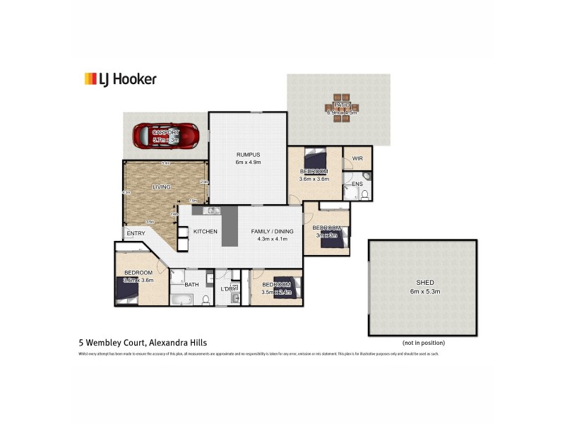 5 Wembley Court, Alexandra Hills QLD 4161 Floorplan