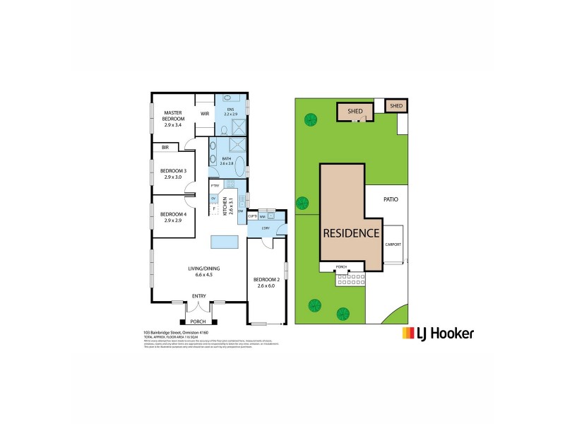 103 Bainbridge Street, Ormiston QLD 4160 Floorplan