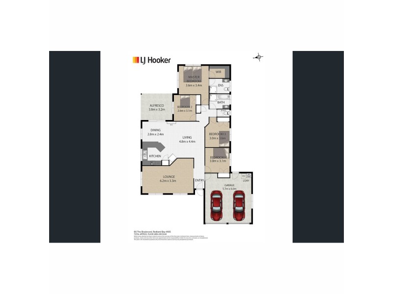 66 The Boulevard, Redland Bay QLD 4165 Floorplan