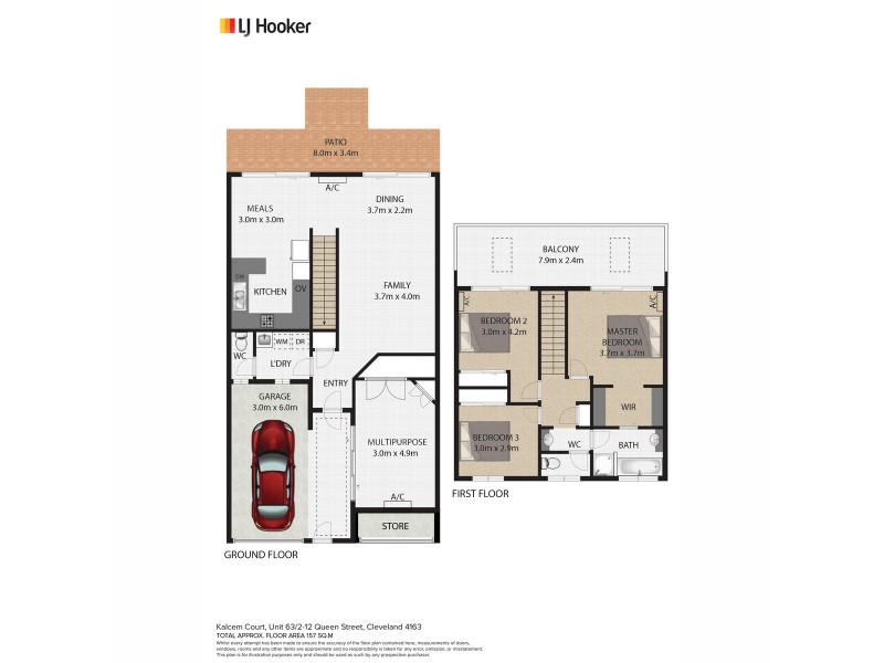 63/2-12 Queen Street, Cleveland QLD 4163 Floorplan