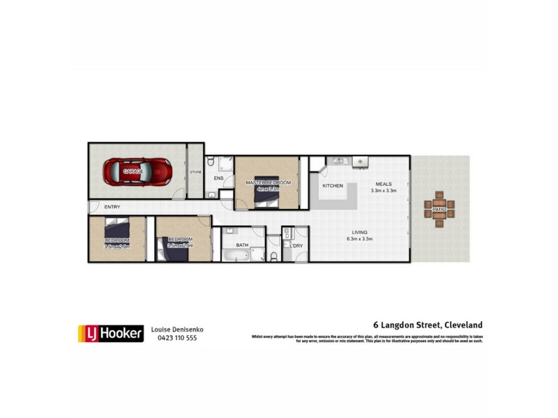 6 Langdon Street, Cleveland QLD 4163 Floorplan