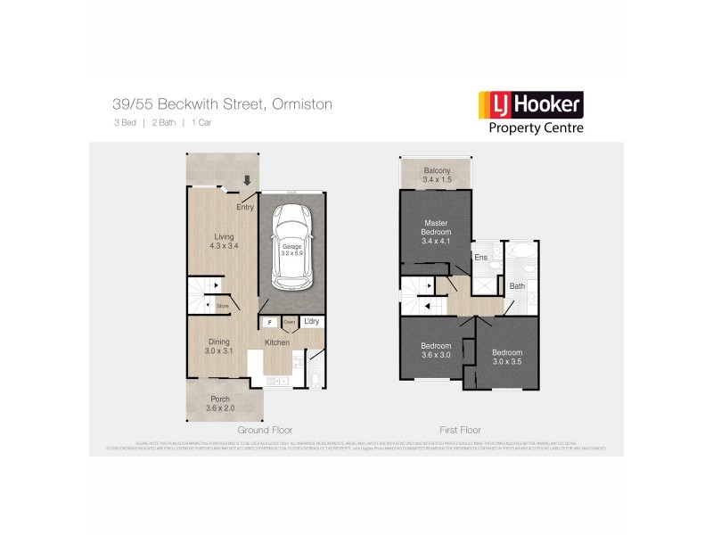 39/55 Beckwith Street, Ormiston QLD 4160 Floorplan