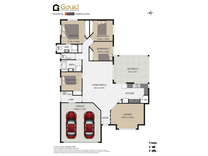 7 Coral Close, Birkdale QLD 4159 Floorplan