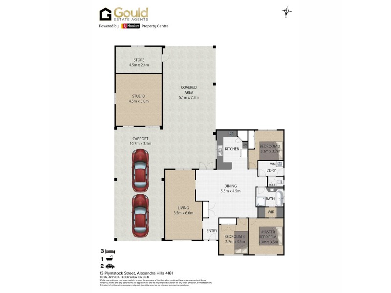 13 Plymstock Street, Alexandra Hills QLD 4161 Floorplan