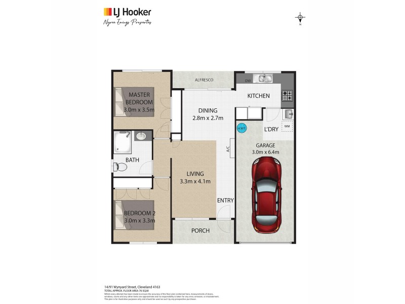 14/91 Wynyard Street, Cleveland QLD 4163 Floorplan