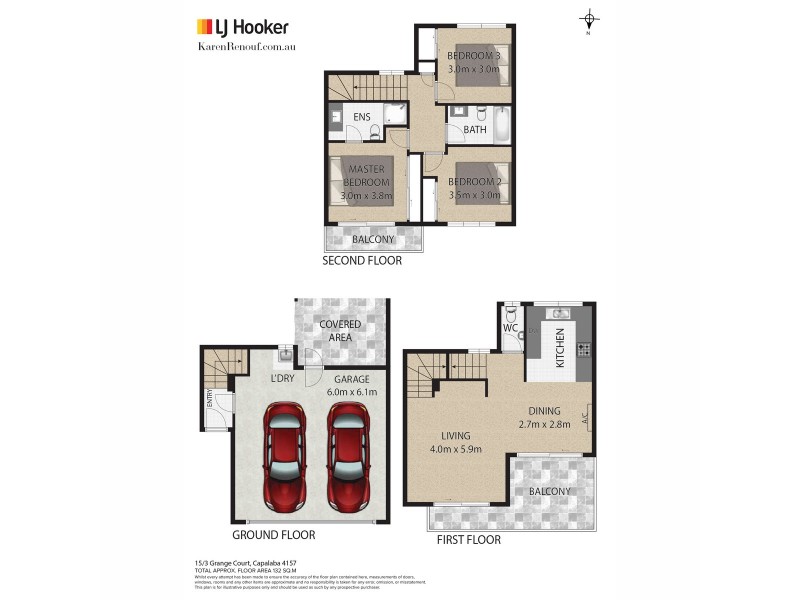 15/3 Grange Court, Capalaba QLD 4157 Floorplan