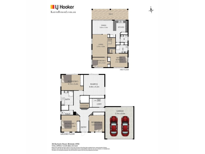 36 Burbank Road, Birkdale QLD 4159 Floorplan