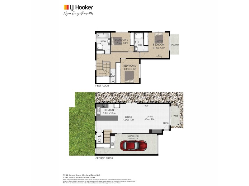 3/194 James Street, Redland Bay QLD 4165 Floorplan