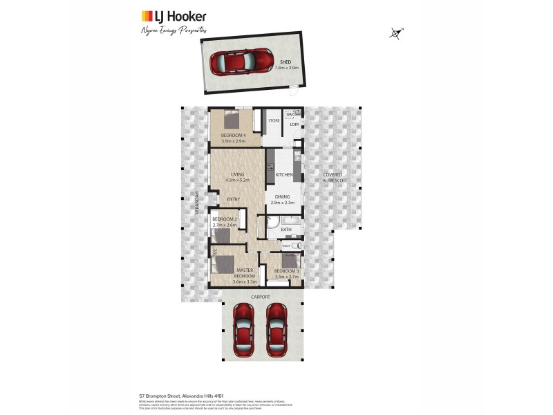 57 Brompton Street, Alexandra Hills QLD 4161 Floorplan