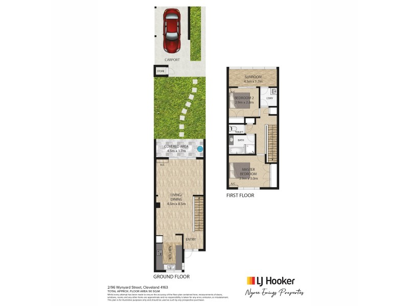 2/96 Wynyard Street, Cleveland QLD 4163 Floorplan