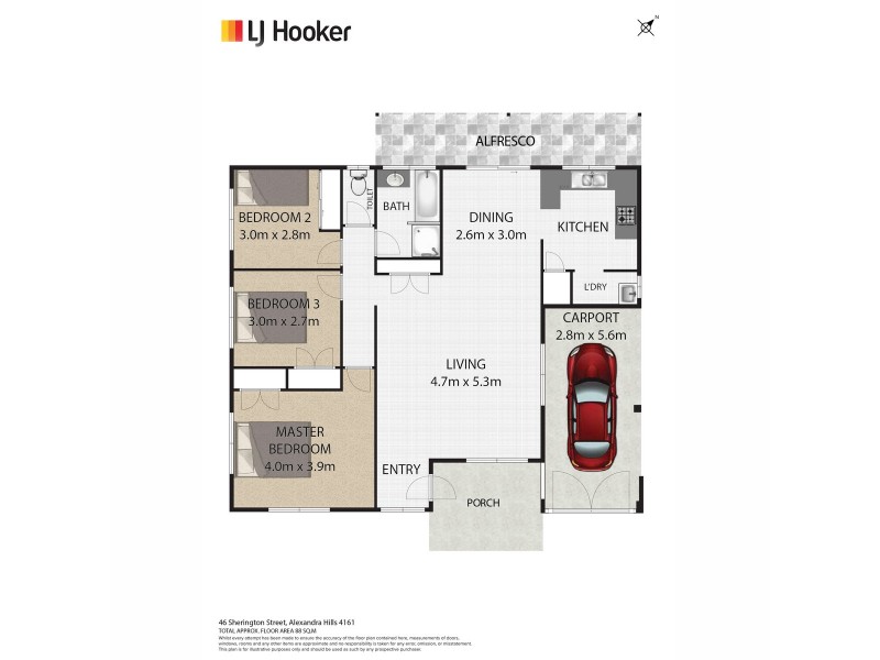46 Sherington Street, Alexandra Hills QLD 4161 Floorplan