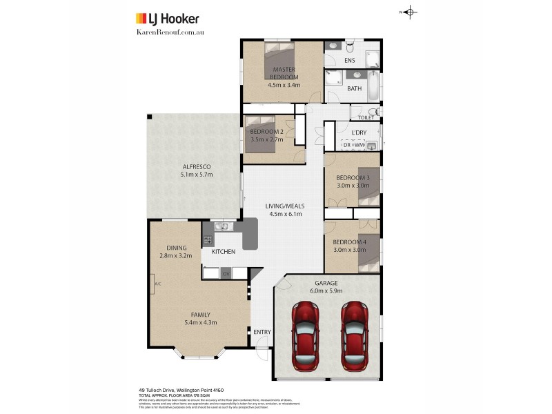 49 Tulloch Drive, Wellington Point QLD 4160 Floorplan