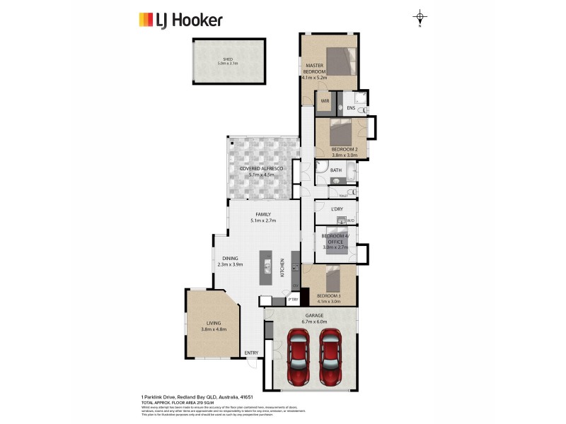 1 Parklink Drive, Redland Bay QLD 4165 Floorplan