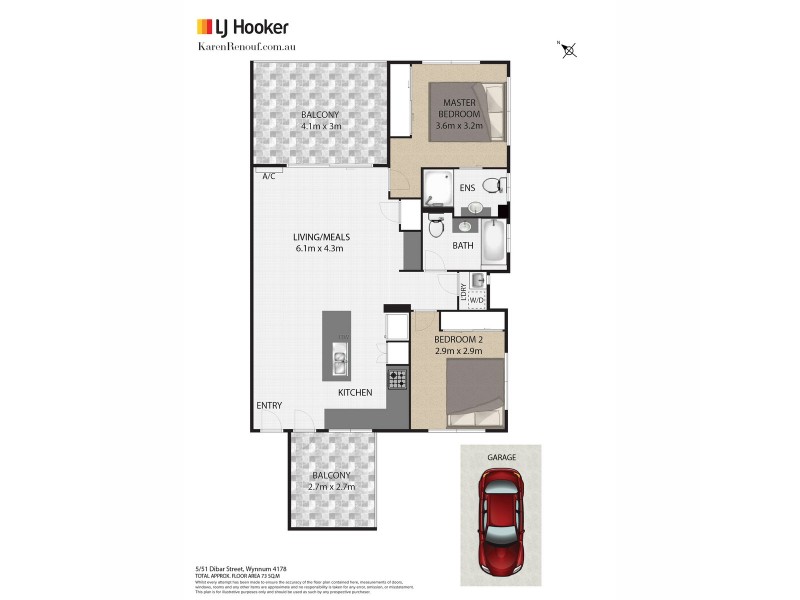 5/51 Dibar Street, Wynnum QLD 4178 Floorplan