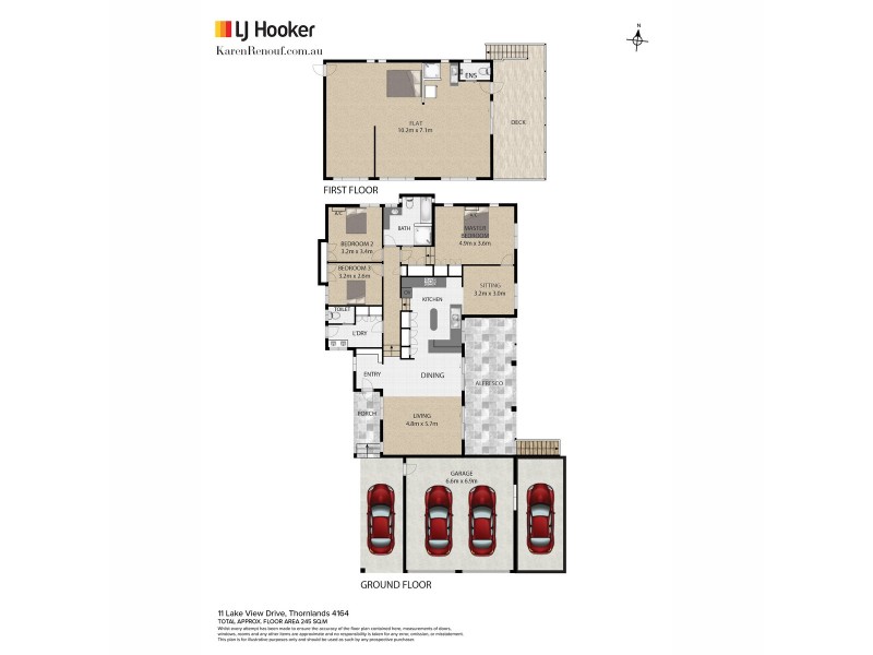 11 Lake View Drive, Thornlands QLD 4164 Floorplan