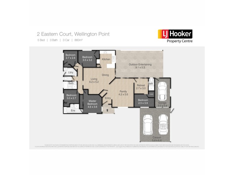 2 Eastern Court, Wellington Point QLD 4160 Floorplan